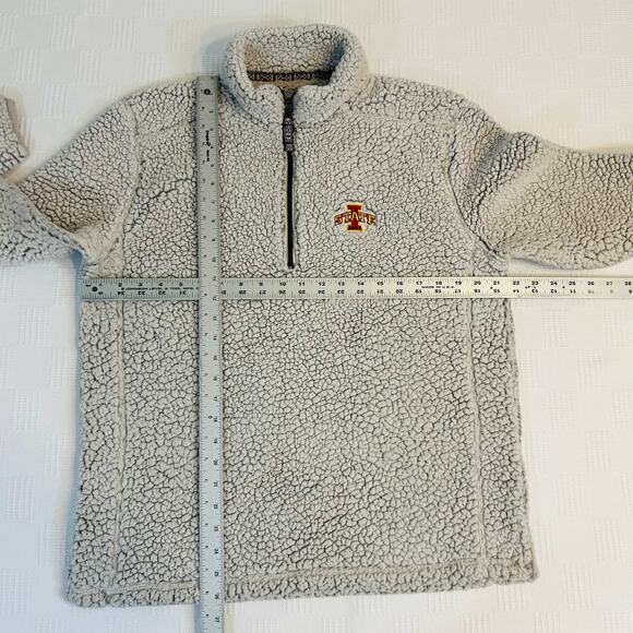 Iowa State Cyclones Mens M Sweater 1/4 Zip Fleece Summit Sportswear 100% Poly - Picture 7 of 7